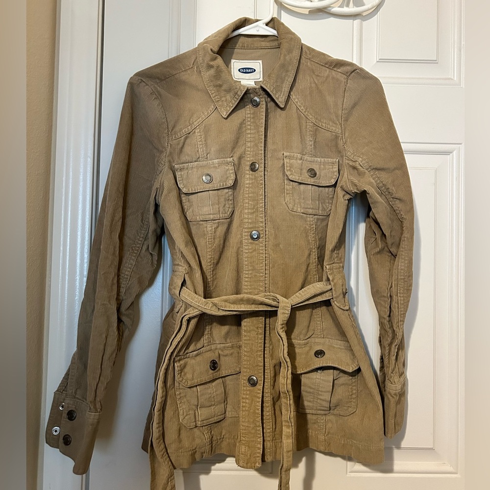Old Navy corduroy trench coat.